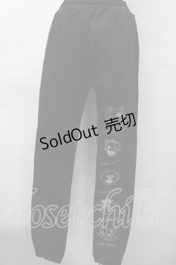 画像2: NieR Clothing / プリント裏起毛スウェットパンツ  黒 S-25-11-18-058-PU-PA-HR-ZS