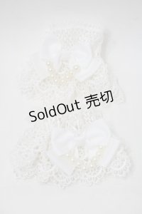LOLITA / パールリボンレースお袖とめ  白 S-25-11-18-005-LO-AC-HR-ZS