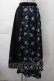 画像1: NieR Clothing / 和柄九尾ロングスカート  黒 S-25-11-18-060-PU-SK-HR-ZS (1)