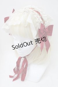 BABY,THE STARS SHINE BRIGHT / Lady Victorian Rose Jewelry〜想いは薔薇の花びらの上に〜柄ヘッドドレス  赤ｘキナリ S-25-11-18-011-BA-AC-HR-ZS