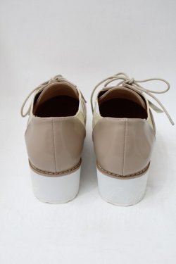 画像3: axes femme / ウィングチップ厚底シューズ M ベージュ S-25-11-18-001-AX-SH-HR-ZS
