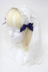 Angelic Pretty / シスターベールヘッドドレス  白ｘ青 S-25-11-18-013-AP-ZA-HR-ZS