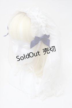 画像1: Angelic Pretty / シスターベールヘッドドレス  白ｘ青 S-25-11-18-013-AP-ZA-HR-ZS