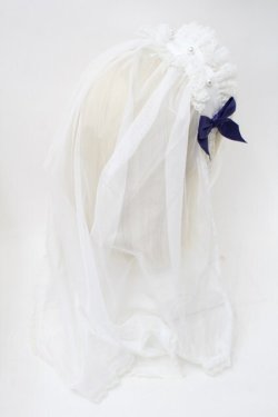画像2: Angelic Pretty / シスターベールヘッドドレス  白ｘ青 S-25-11-18-013-AP-ZA-HR-ZS