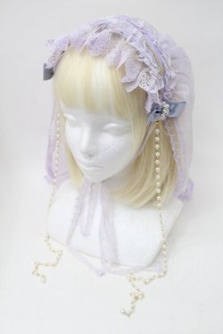 画像1: Angelic Pretty / Holy Theaterベール付ヘッドドレス  ラベンダー S-25-11-18-014-AP-AC-HR-ZS
