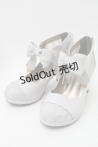 axes femme / レースｘリボンヒールブーツ M グレー S-25-11-18-002-AX-SK-HR-ZS