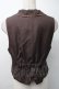 画像2: axes femme / ジップデザインベスト  ブラウン S-25-11-18-016-AX-TO-HR-ZS (2)
