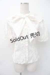 metamorphose / Lace up dollセットのブラウス  白 S-25-11-18-018-ME-BL-HR-ZS