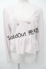 axes femme / カットショートカーデ  ピンク S-25-11-18-021-AX-TO-HR-ZS