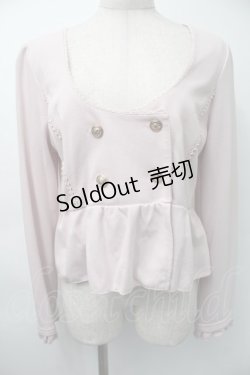 画像1: axes femme / カットショートカーデ  ピンク S-25-11-18-021-AX-TO-HR-ZS