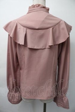 画像2: axes femme / ローズ刺繍フリルブラウス  ピンク S-25-11-18-022-AX-BL-HR-ZS