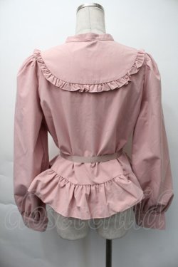 画像2: FLC / 皆方由衣コラボペプラムブラウス L ピンク S-25-11-18-023-LO-BL-HR-ZS