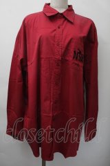 NieR Clothing / 刺繍シャツ  赤 S-25-11-18-024-PU-TO-HR-ZS