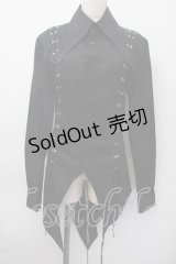 BPN FOR MEN / レースアップブラウス  黒 S-25-11-18-028-GO-BL-HR-ZS