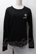 MAM MAXICIMAM / プリント長袖カットソー  黒 S-25-11-18-034-LO-TS-HR-ZS