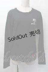 MAM MAXICIMAM / プリント長袖カットソー  黒 S-25-11-18-034-LO-TS-HR-ZS