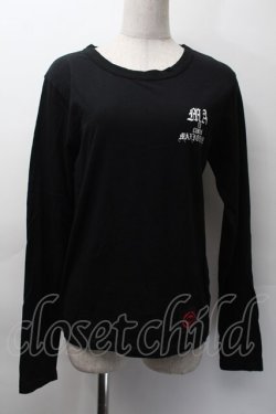 画像1: MAM MAXICIMAM / プリント長袖カットソー  黒 S-25-11-18-034-LO-TS-HR-ZS