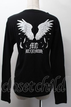 画像2: MAM MAXICIMAM / プリント長袖カットソー  黒 S-25-11-18-034-LO-TS-HR-ZS