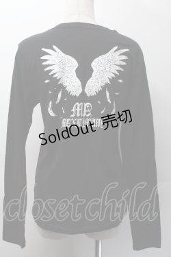 画像2: MAM MAXICIMAM / プリント長袖カットソー  黒 S-25-11-18-034-LO-TS-HR-ZS