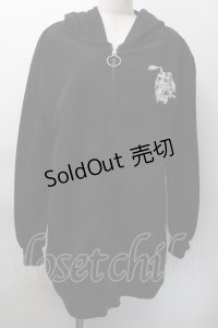 NieR Clothing / NieRちゃん起毛ZIPパーカー  黒 S-25-11-18-040-PU-TO-HR-ZS