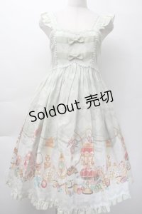 metamorphose / エッグアートハイウエストジャンパースカート  グラスグリーン S-25-11-18-041-ME-OP-HR-ZS