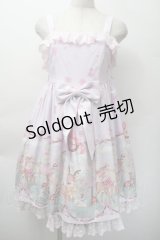 To Alice / バンビ柄ジャンパースカート S ラベンダー S-25-11-18-043-LO-OP-HR-ZS