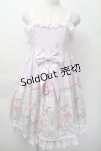 To Alice / バンビ柄ジャンパースカート S ラベンダー S-25-11-18-043-LO-OP-HR-ZS