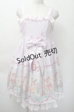 画像1: To Alice / バンビ柄ジャンパースカート S ラベンダー S-25-11-18-043-LO-OP-HR-ZS