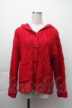 画像1: PINK HOUSE / セーラーカラーカーディガン  赤 S-25-11-20-006-LO-TO-AS-ZS