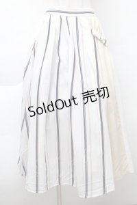 LOLITA / 切替シフォンスカート  白ｘキナリｘ青 S-25-11-20-047-LO-SK-HR-ZS