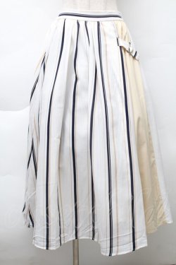 画像1: LOLITA / 切替シフォンスカート  白ｘキナリｘ青 S-25-11-20-047-LO-SK-HR-ZS