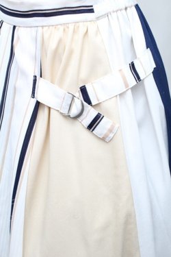 画像3: LOLITA / 切替シフォンスカート  白ｘキナリｘ青 S-25-11-20-047-LO-SK-HR-ZS