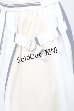 画像3: LOLITA / 切替シフォンスカート  白ｘキナリｘ青 S-25-11-20-047-LO-SK-HR-ZS