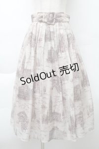 an another angelus / ブリティッシュトワル柄シアータックスカート  ベージュ S-25-11-20-048-CA-SK-HR-ZS