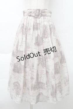 画像1: an another angelus / ブリティッシュトワル柄シアータックスカート  ベージュ S-25-11-20-048-CA-SK-HR-ZS