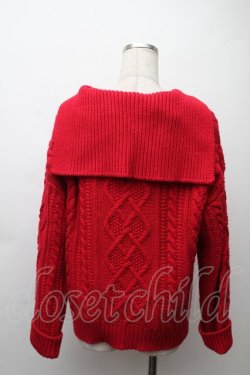 画像2: PINK HOUSE / セーラーカラーカーディガン  赤 S-25-11-20-006-LO-TO-AS-ZS