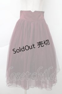 axes femme POETIQUE / フェイバリットカラースカート  ワイン S-25-11-20-049-AX-SK-HR-ZS