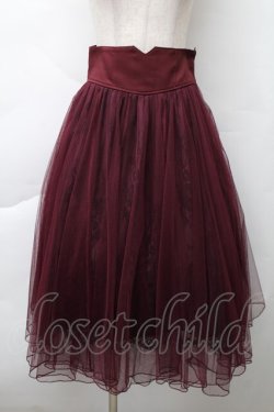 画像1: axes femme POETIQUE / フェイバリットカラースカート  ワイン S-25-11-20-049-AX-SK-HR-ZS