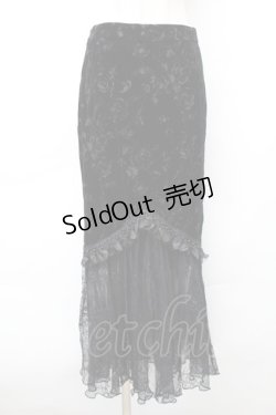 画像1: DARK IN LOVE / ベロアロングスカート  黒 S-25-11-20-053-PU-SK-AS-ZS