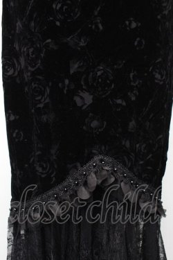 画像3: DARK IN LOVE / ベロアロングスカート  黒 S-25-11-20-053-PU-SK-AS-ZS