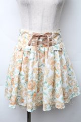 axes femme / バラプリントキュロット  アイボリー S-25-11-20-057-AX-PA-HR-ZS