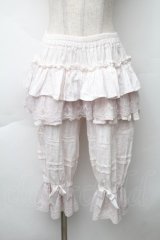 中国ロリータ / 裾刺繍ドロワーズ  ピンク S-25-11-20-058-LO-PA-AS-ZS