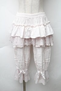 中国ロリータ / 裾刺繍ドロワーズ  ピンク S-25-11-20-058-LO-PA-AS-ZS