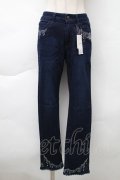 axes femme / シャンデリア刺繍デニムパンツ  インディゴ S-25-11-20-059-AX-PA-HR-ZS