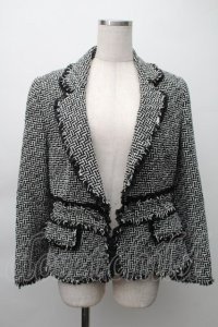 PINK HOUSE / ツイードジャケット  黒ｘ白 S-25-11-20-009-LO-JA-AS-ZS