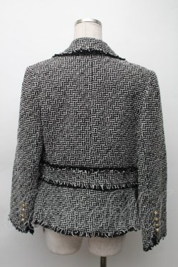 画像2: PINK HOUSE / ツイードジャケット  黒ｘ白 S-25-11-20-009-LO-JA-AS-ZS