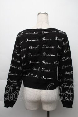 画像2: F i.n.t /  英字ニットカーディガン  黒 S-25-11-20-011-CA-TO-HR-ZS