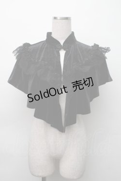 画像1: DARK IN LOVE / ベロアつけ襟  黒 S-25-11-20-012-PU-ZA-AS-ZS