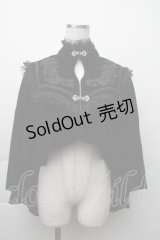 DARK IN LOVE / ベロアケープ  黒 S-25-11-20-013-PU-JA-AS-ZS