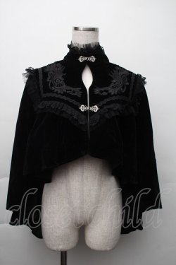 画像1: DARK IN LOVE / ベロアケープ  黒 S-25-11-20-013-PU-JA-AS-ZS